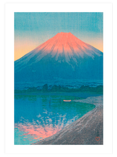 Kawase Daybreak over Lake Yamanaka - Art Print